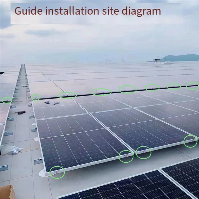 20PCS Photovoltaic Panel Drainage Buckle Surface Plate Solar Panel Water Drain Clip for Solar Panel Draining 30mm GSY 3