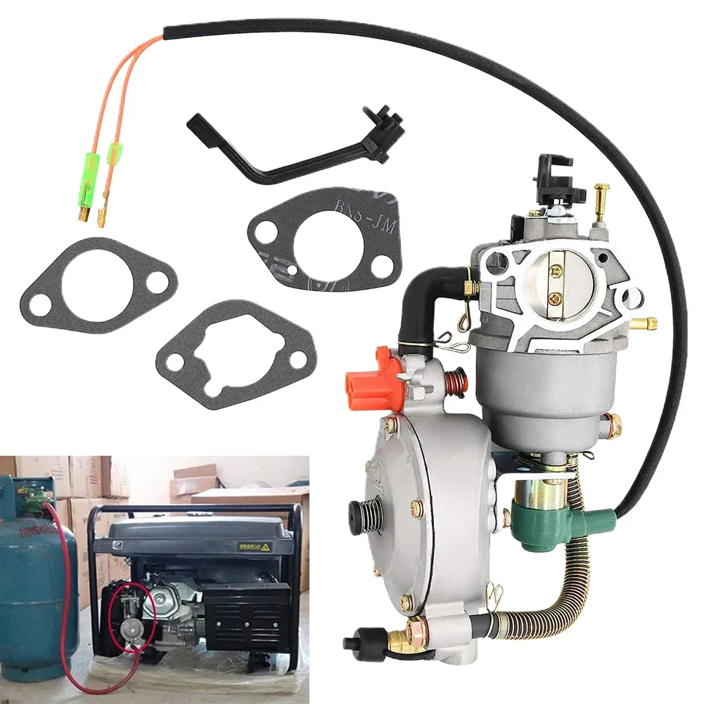Dual Fuel Carburetor LPG NG Conversion Gas Generator For Honda GX390 188F Portable Gasoline Engine Electrical Equipment Parts
