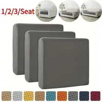 1 2 3 Seater Polar Fleece Sofa Seat Cushion Cover Elastic Armchair Seats Cover Anti-dirt Cushion Protector Seat Slipcovers 1