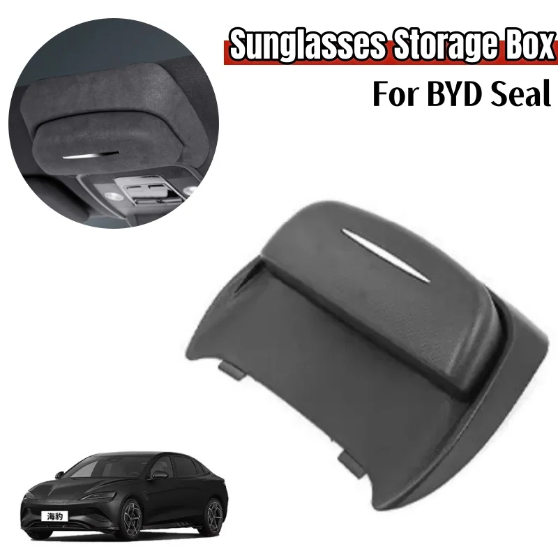 Car Glasses Case Sunglasses Storage Box with Suede Holder - Auto Interior Organizer Accessories