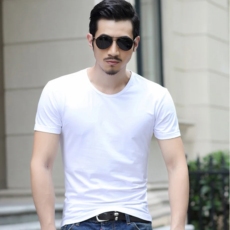 Ice Silk Tank Top Men Short Sleeve Slim Fit Gym Casual Tank Tops