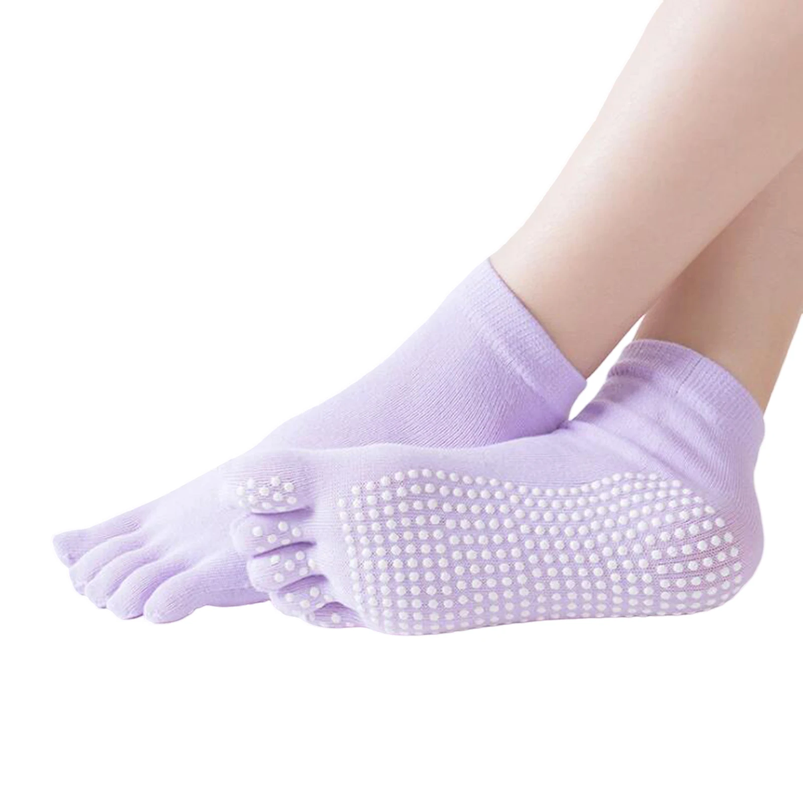 

Women's Breathable Split Toe Socks Anti Slip Comfort Cotton Sock for Basketball Lacrosse Volleyball