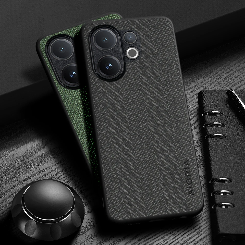 Elegant Leather Wood Grain Phone Case - Simple, Lightweight, and Durable Design