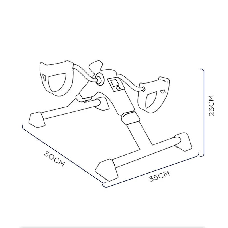 Multifunctional Pedals Exercise Bike Portable Elderly Rehabilitation Leg Arm Trainer Home Mini Folding Exercise Bike Leg Trainer