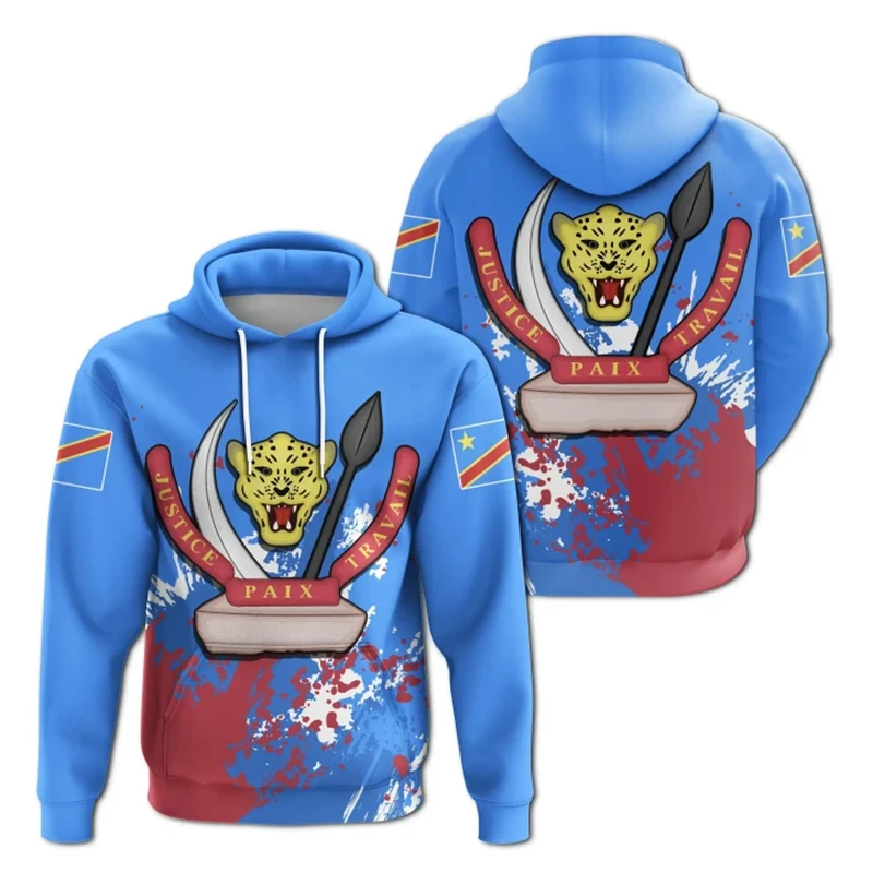 thumbnail image 1 of Sudadera con capucha y emblema nacional de la bandera del Congo, chaqueta deportiva para hombre, estampado 3D, jerseys africanos de gran tamaño, sudadera, ropa unisex, envío directo, 1 of 5
