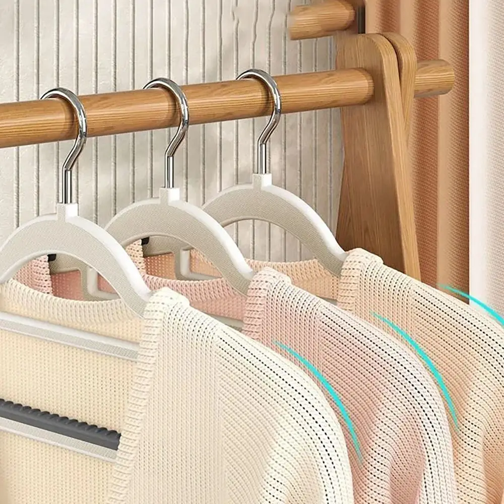 Space Saving Multi Hanging Clothes Storage Hanger High Quality Anti Slip Cloth Hook Tie Rack Hanger Plastic Clothes Rack Home 2