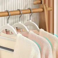 Space Saving Multi Hanging Clothes Storage Hanger High Quality Anti Slip Cloth Hook Tie Rack Hanger Plastic Clothes Rack Home 2