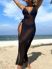 3 pieces Halter Bikini Set 2025 Women One Shoulder Drawstring Dress Swimwear Female Swimsuit Bathing Swimming Suit Beachwear