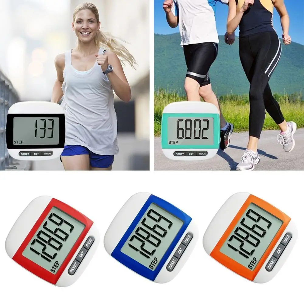 

Portable Mini Walking Belt Clip Multifunctional Pocket Digital LCD Pedometer Walking Pedometer Step Kilometer Counter