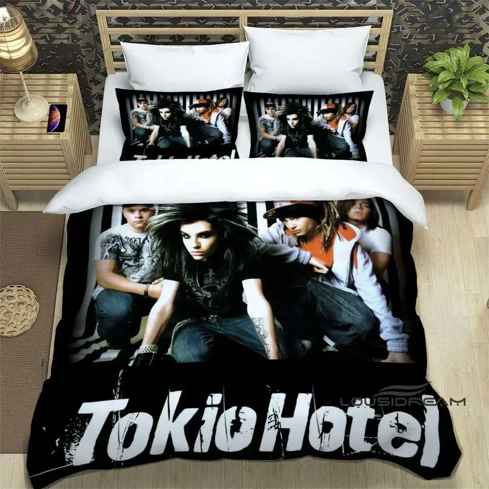 

Tokio Hotel Fashion Rock band Bedding Set 3D Printing Home Decoration Boy Girl King Size Bedding Set Quilt Cover Pillowcas