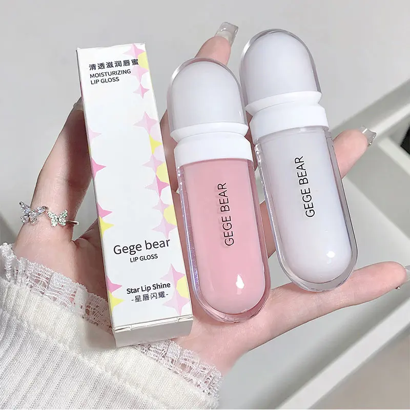 

Clear Lip Gloss Lip Oil Plumping Base Hydrating Moisturising Care Liquid Lip Balm Makeup Lighten Lines Mirror-like Jelly Glaze