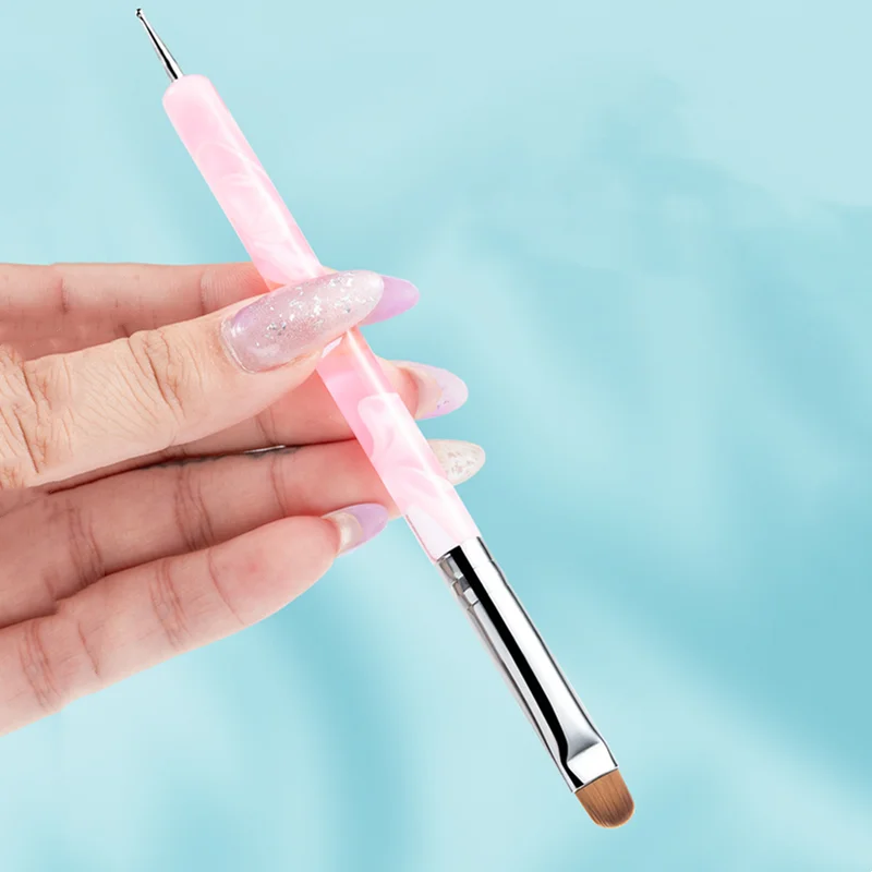 Nail French Style Double Headed Dot Drill Dot Flower Pen Manicure Acrylic Phototherapy Brush Nail Art Dual-purpose Painting Pen 5