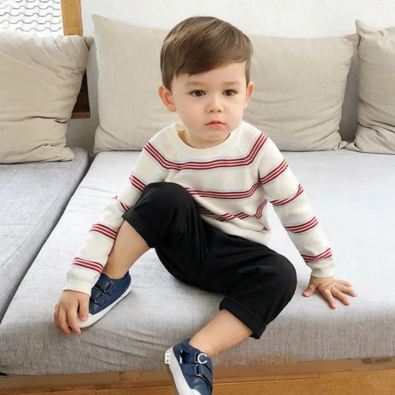 1-9Y Spring Autumn Kids Children Pants Baby Boy Cotton Washed Casual Trousers Elastic Waist Straight/Harlan Multiple Styles boys pants
