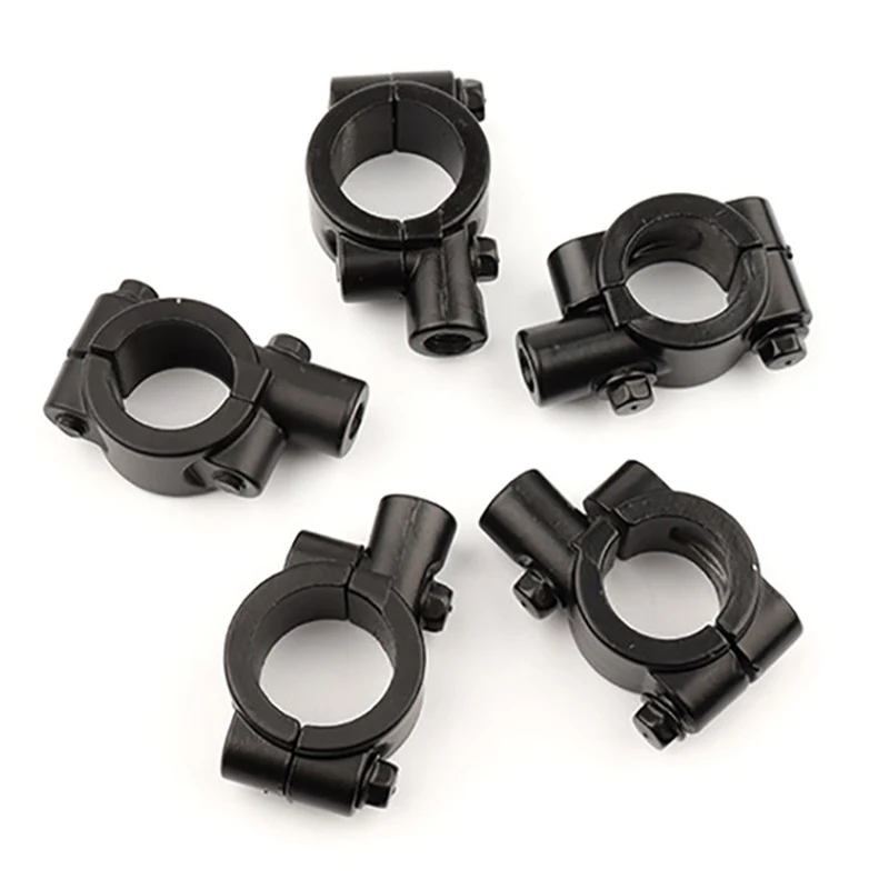 Motorcycle Rearview Handlebar  Holder Adapter Clamp Base 8mm  Black Aluminum Universal Motorcycle Tool