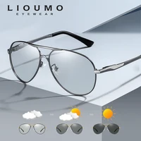 LIOUMO Aviation Sunglasses For Men Photochromic Polarized Sun Glasses Women Discoloration Driving Eyewear sonnenbrille herren