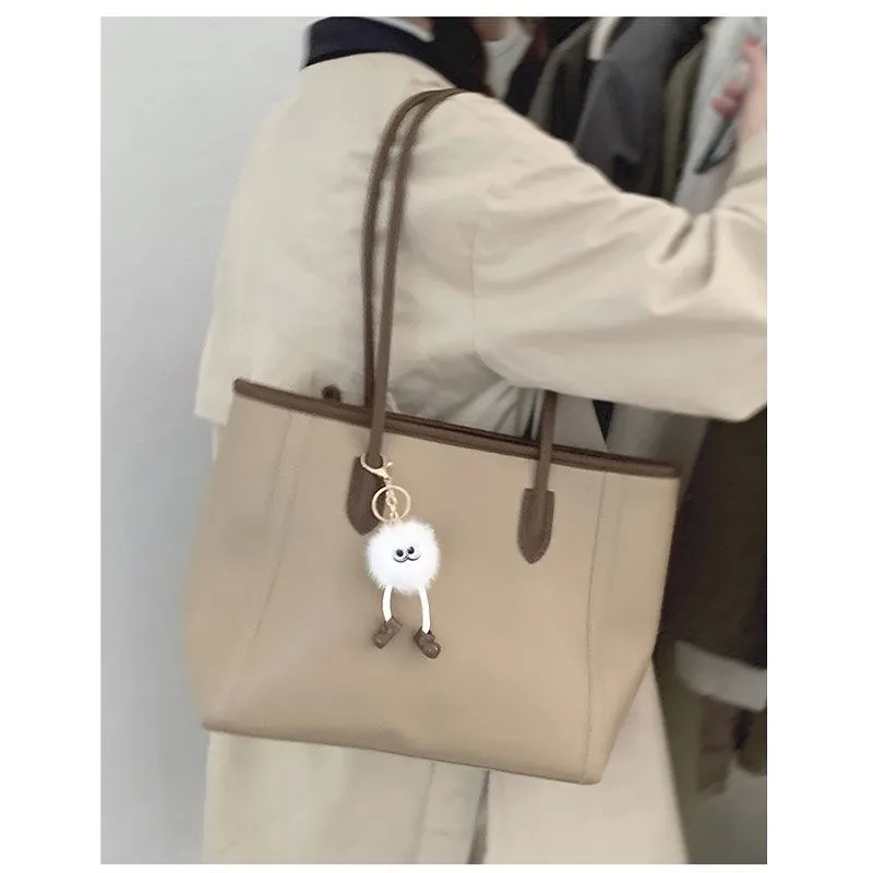 JIAERDI Vintage Brown Large Capacity Handbag Women New Trendy Leather Casual Shoulder Bags Ladies Versatile Handbags Female