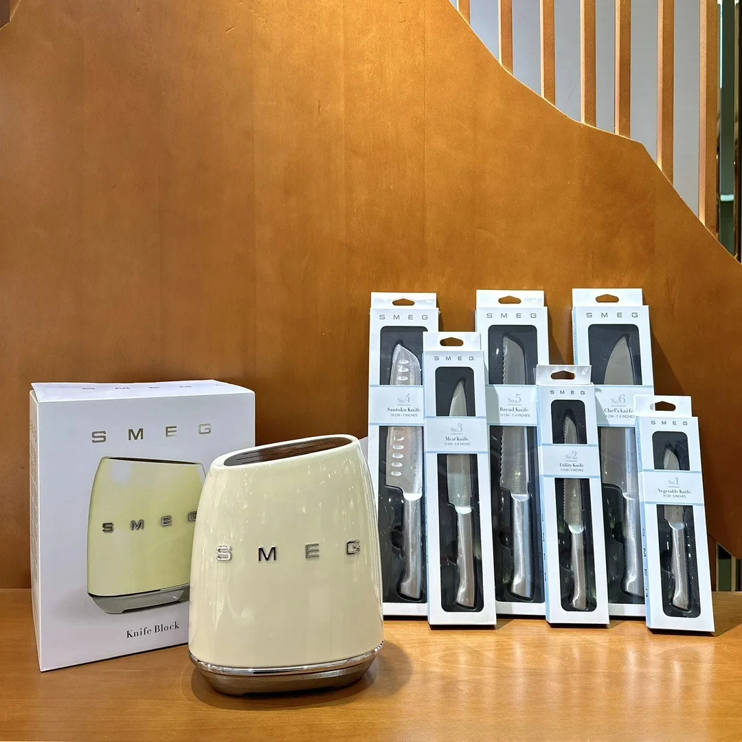 

Держатель лезвий в стиле ретро, высококачественные блоки лезвий без кремового цвета, Роскошный домашний стеллаж для хранения, кухонные аксессуары