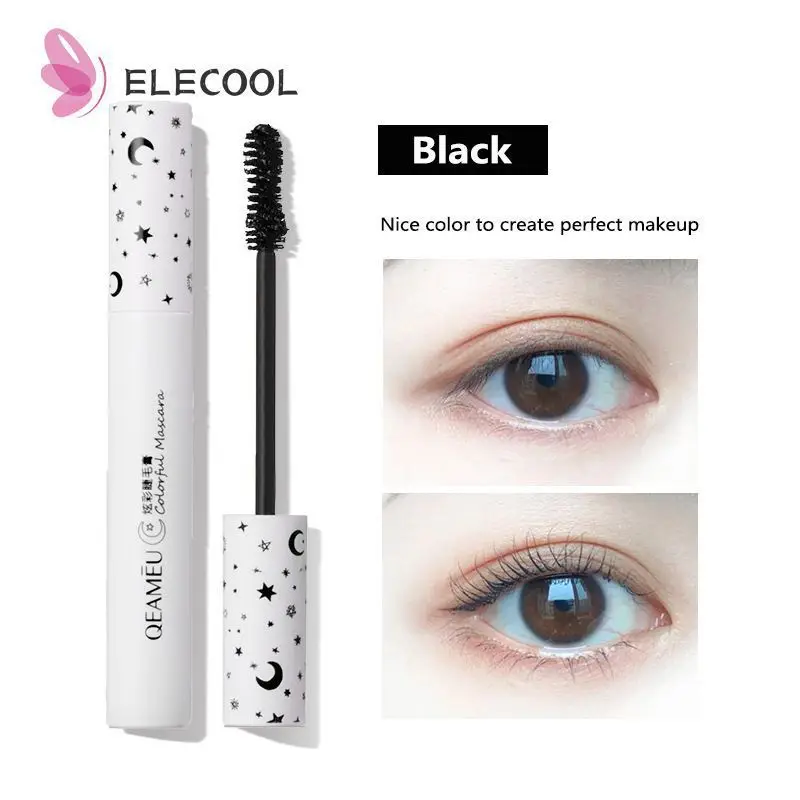 

New 4 Color Sexy Dazzle Lash Color Mascara Natural Roll Warped Four Colors Durable Finish-free Soft Mascara Eye Makeup TSLM1