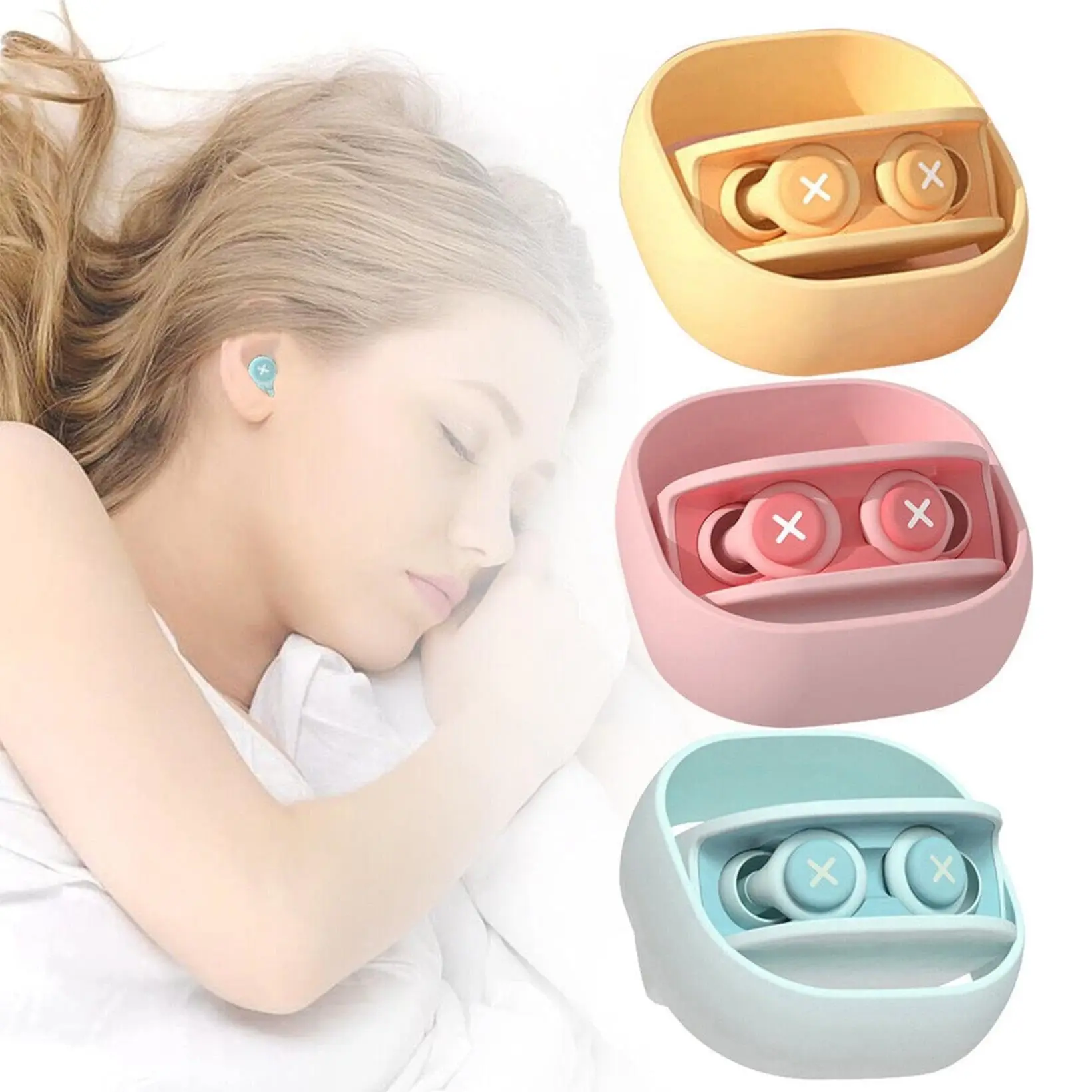 GITFOS Soft Silicone Noise-Reducing Sleep Earplugs