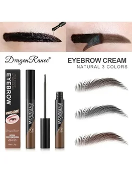 Heallor Tear-off Eyebrow Gel Semi-permanent  Eye Brow Tattoo Tint Long-lasting Waterproof Dye Eyebrow Gel Cream Mascara Makeup C - Thumbnail 7