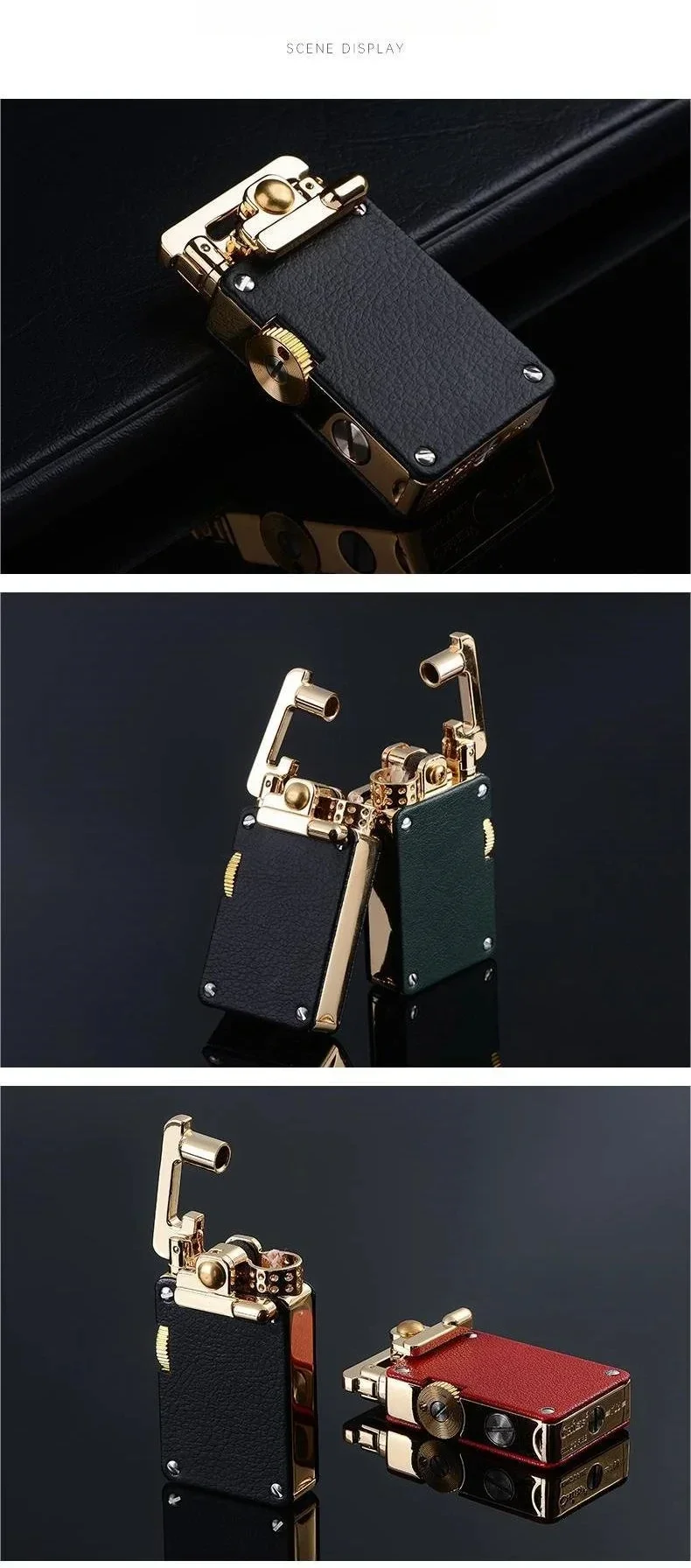 Fresh Finds, Grinding Wheel Open Flame Windproof Kerosene Lighter, High
