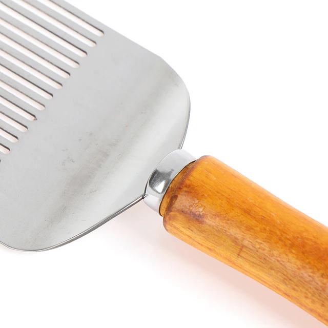 1 Db Mézvágó Kaparó Méhes Mézes Kivágó Villa Fa Fogantyú Méhészeti Szerszámok Méhsejtkaparó Lapáttal - Image 4