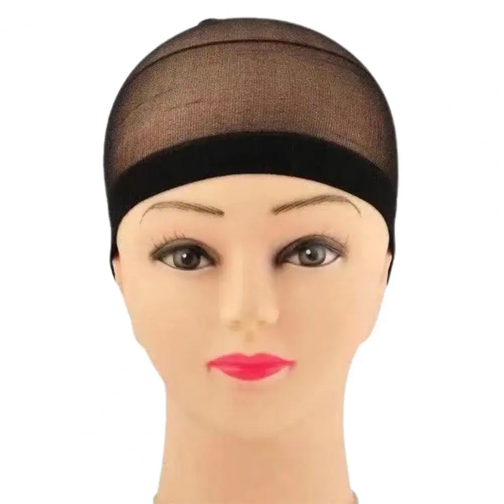 2Pcs Wig Net Stretchy Non-Slip High Temperature Fiber Mesh Wig Snood Women Makeup Weave Hairnet Hair Tools
