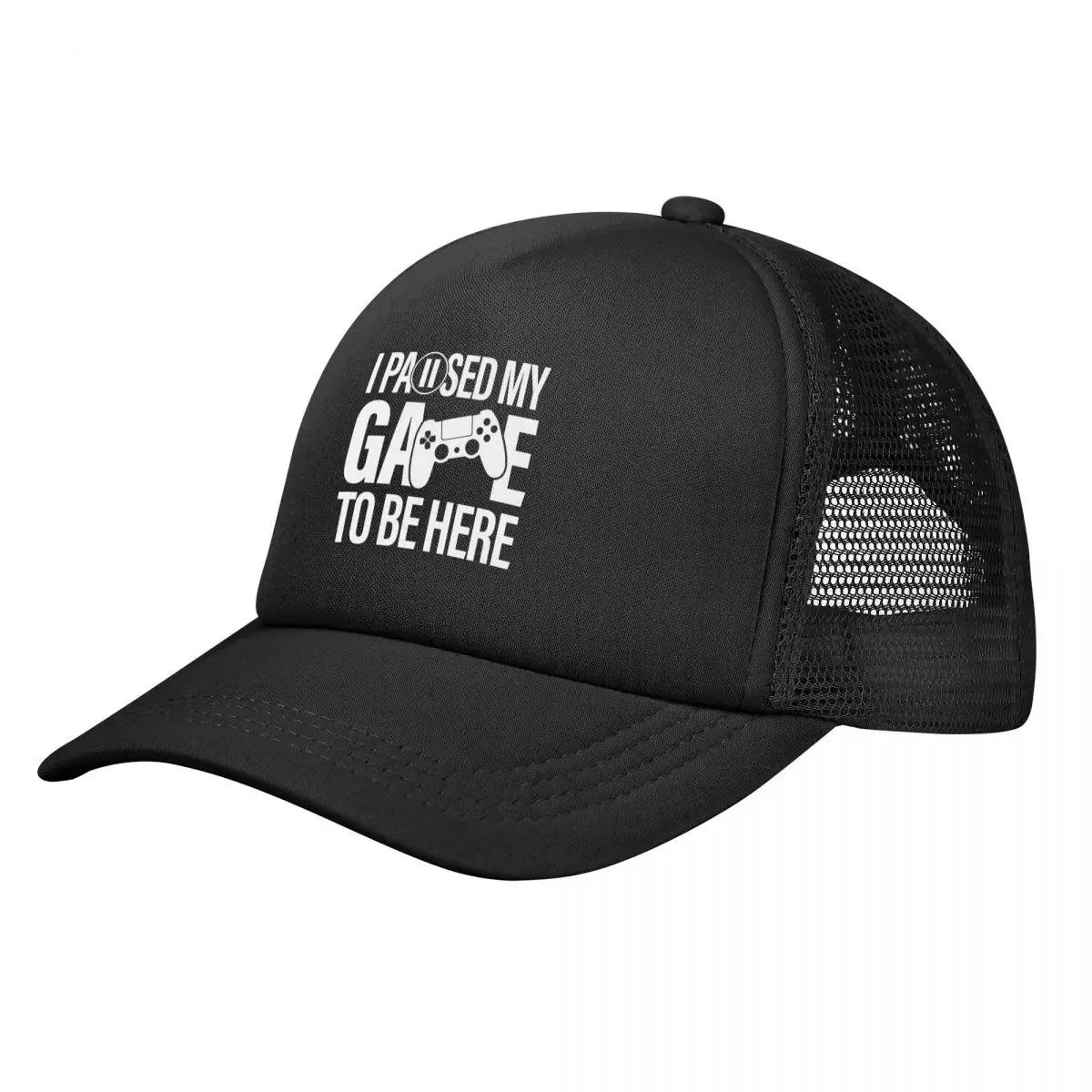 

I Paused My Game To Be Here Unisex Adult Mesh Baseball Cap for Spring and Summer