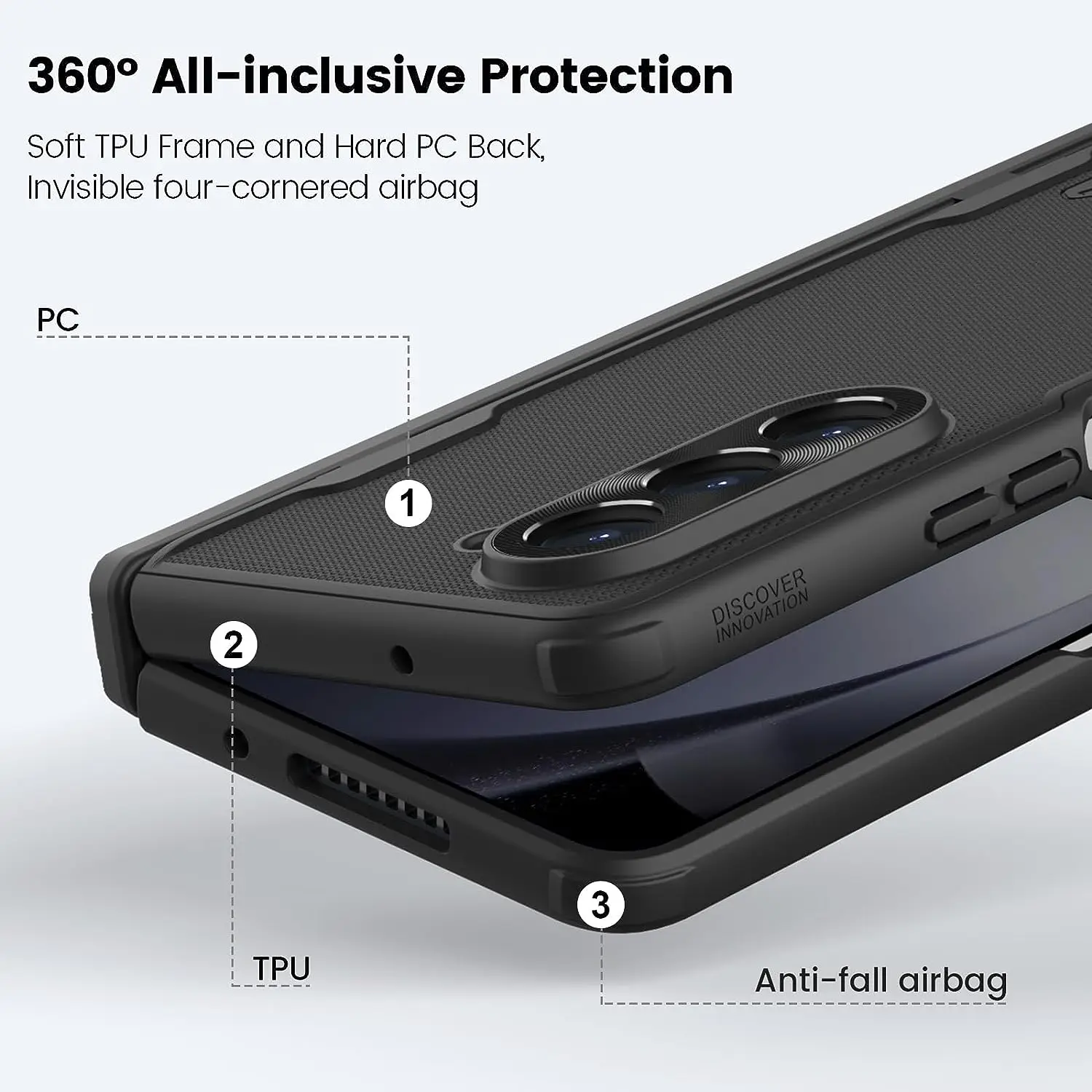 For Samsung Galaxy Z Fold 5 Case Nillkin Super Frosted Shield Fold Case With Kickstand Shockproof Back Cover For Samsung Z Fold5