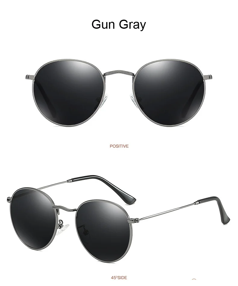 Marke Designer Vintage Runde Polarisierte Sonnenbrille Mann Retro Kleine Rahmen Sonnenbrille Männlichen Mode Fahren Shades Gafas De_voghion.com