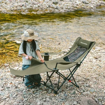 Poltrona lounge pieghevole da esterno Sedie da pesca leggere reclinabili Sedia da campeggio portatile Sedie a sdraio da campeggio Sedia lunare pieghevole