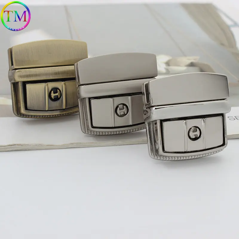 10 Pieces Metal Mortise Lock Clasp Turn Twist Locks Bag Purse Handbag Closure Snap Buckles DIY Hardware Bag Lock  Accessories
