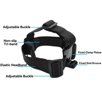 Head Strap Mount For GoPro Hero 13 12 11 10 9 8 7 Insta 360 X5 X4 X3 GO 3 3S DJI Osmo Action 3 4 5 Pro Cameras Accessory ﻿ - Image 2
