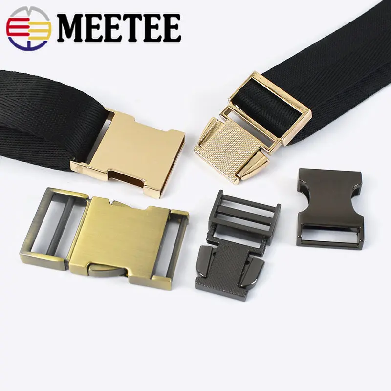 2/4Pcs 14-38mm Metal Quick Release Buckles for Webbing Backpack