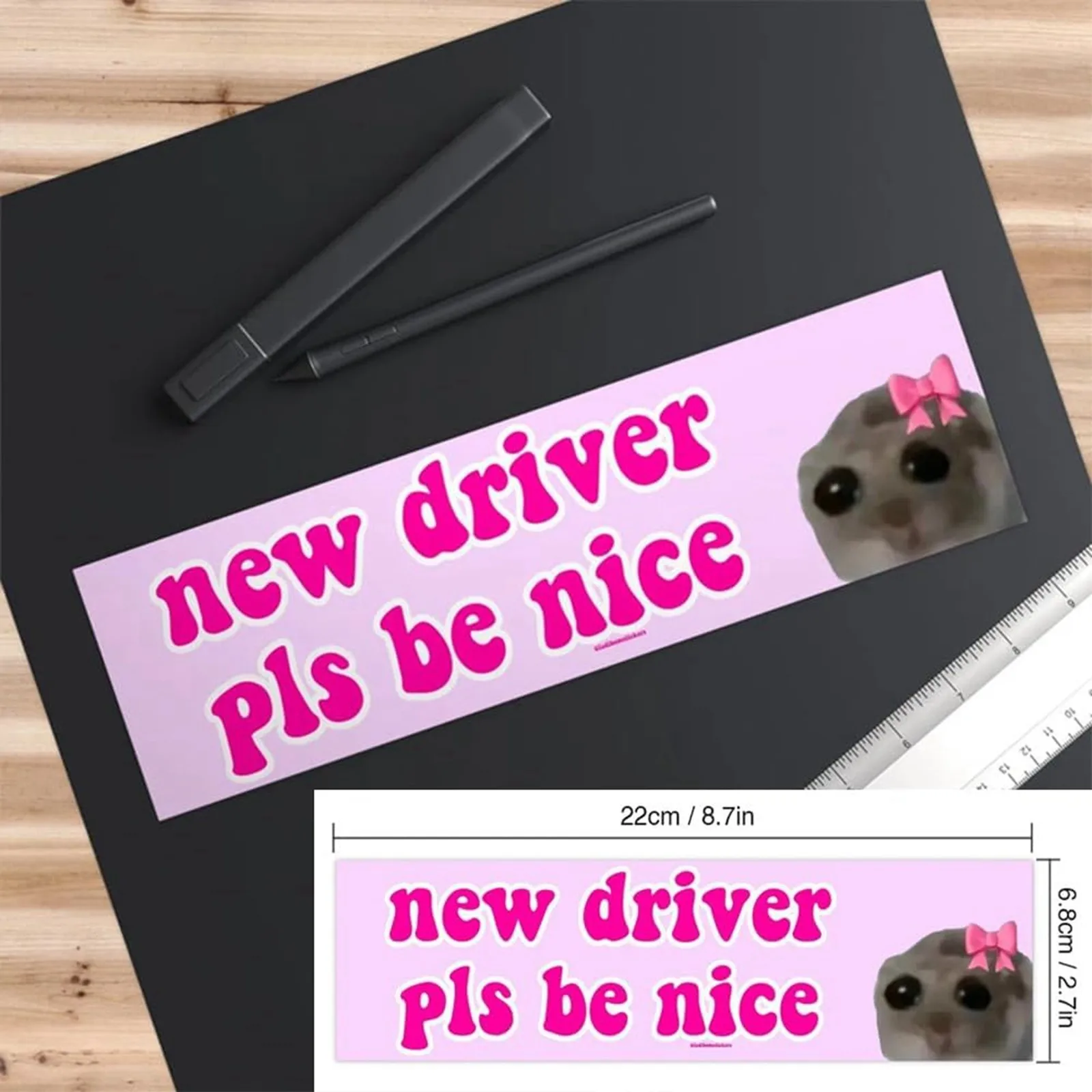 Driver Car Sticker Nice New Driver Please Be Nice Funny Self Learner Signs For Girls декор