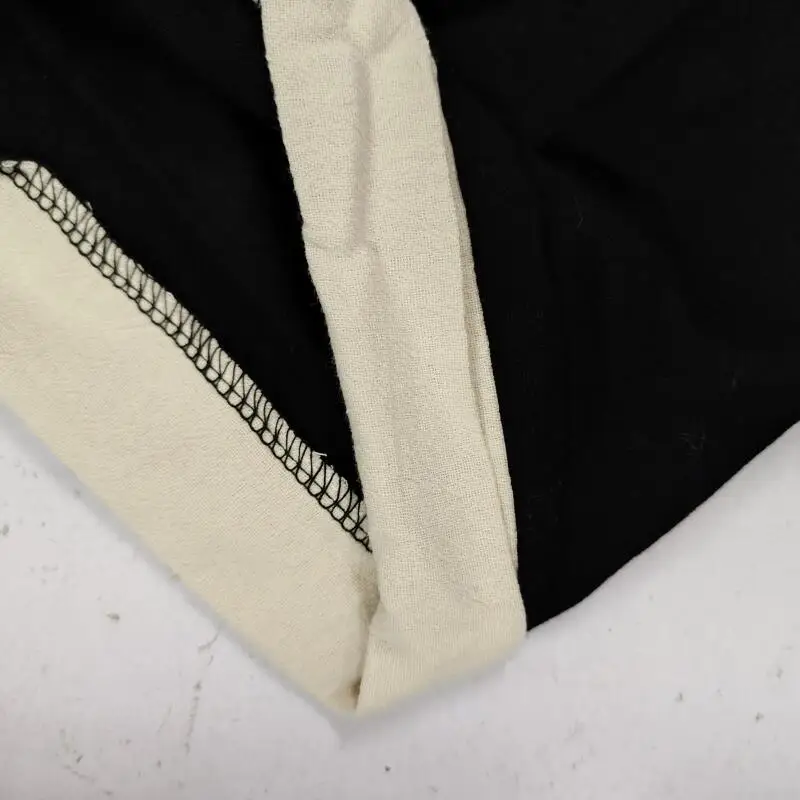 Sommer Japanischer Kimono Cardigan für Herren Leichter Leinen 3/4 Ärmel Offene Vorderseite Schwarz Traditioneller Haori Kimono – Detail 9