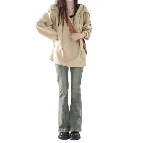 Korea Women'S Hoodies Pullover Hood Popular Autumn Winter Spring Autumn Top New Style Minority