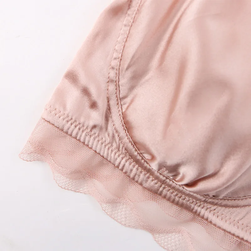 BirdTree, Cup Lining 93%Real Silk Elegant Bras, Women Lace Steel Ring Fixed, French Sexy Back Underwear, 2026 Autumn P48011QM 5