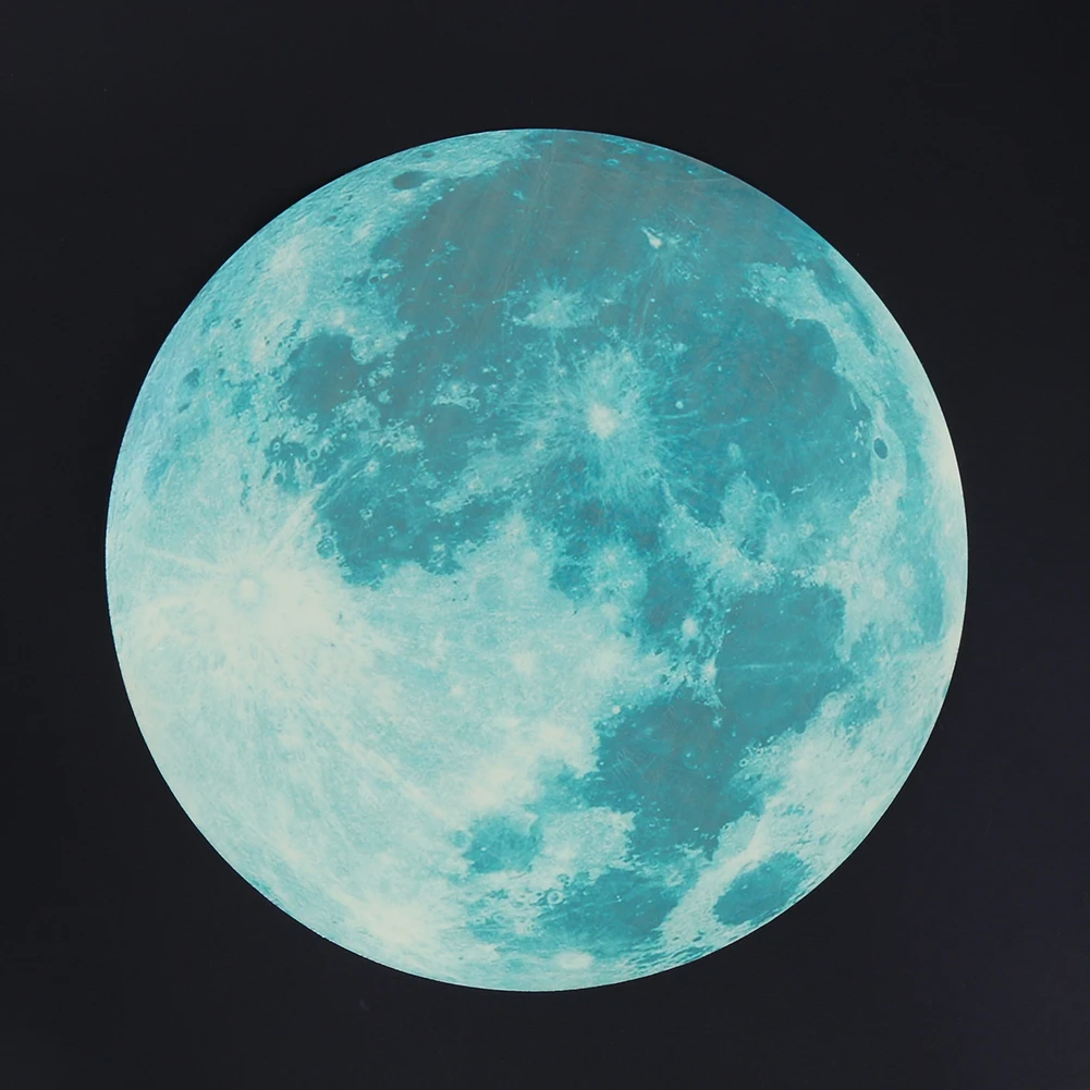 Moon Earth Planet Wall Switch Stickers Glow in Dark Living Room Home Bedroom Decoration Fluorescent DIY Paper Decal