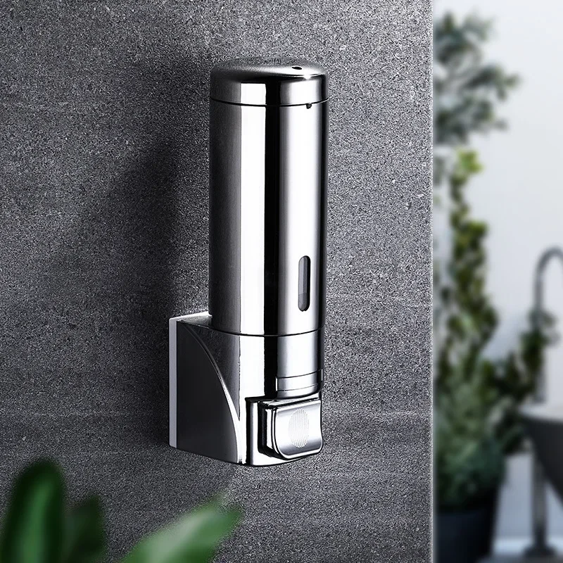 Wall Mounted Soap Dispenser Stainless Steel for Bathroom Shampoo Shower Gel