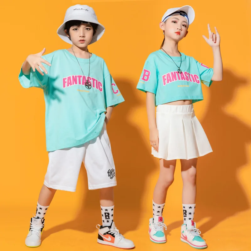

Hip Hop Costumes for Girls Boys Dancing Clothes Kids Hiphop Competition Dance Wear Jazz Ballroom Party Stage Outfits Performance