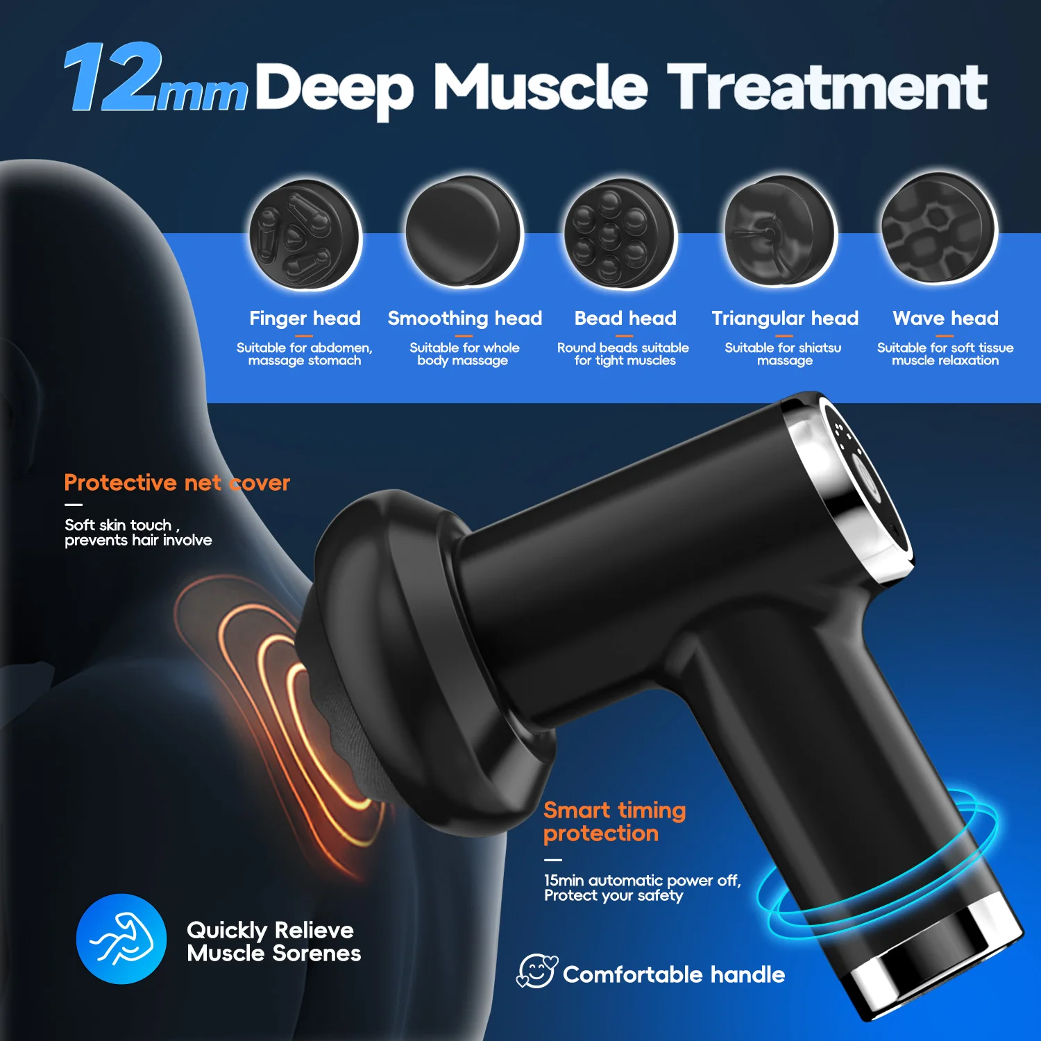 Body Sculpting Machine Electric Body Sculpting Machine Cellulite Massager 5 Heads Full Body Rotaion Massage Back/Abdomen/Butt/Leg/Arms Deep Relax