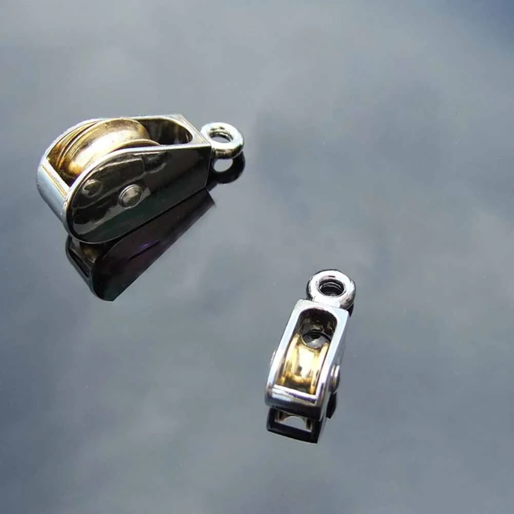 Single Fixed Pulley 36/52/75mm Beautiful DIY Making Metal Sheave Miniature Pulley Non-rust Pulley Small Pulley