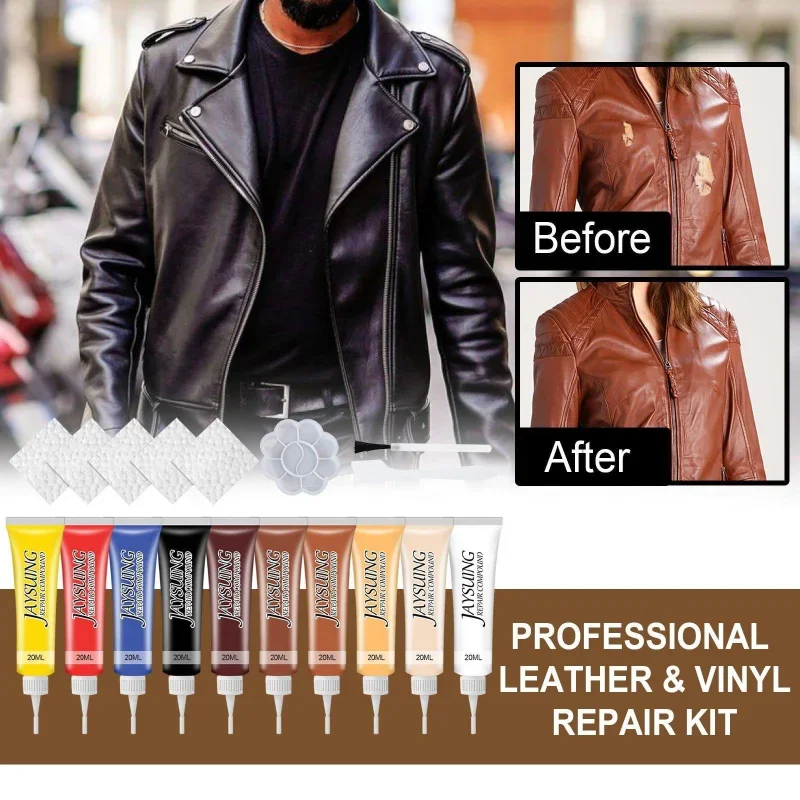 20ml Leather Repair Gel Colorful Repair Scratches Cracks Home Car Seat Leather Complementary Refurbishing Cream Paste