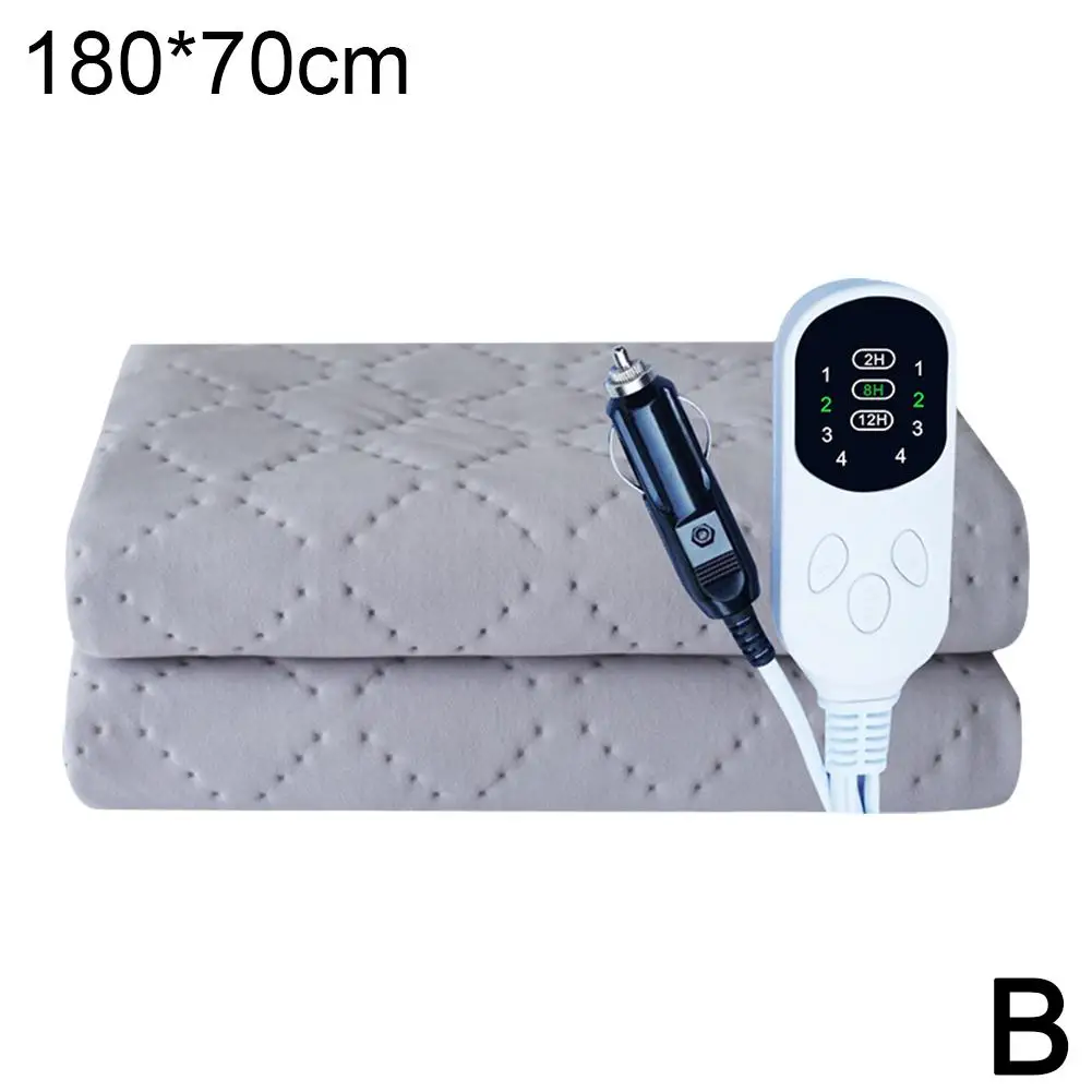 12V Car Heating Blanket Auto Sleeper Warm Heater For Camping Trucks Off-Road Vehicles Heated Blanket Seats Heater Warm Heat O2U6