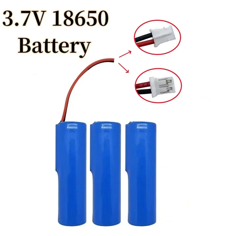 PH2.0 plug 18650 lithium ion rechargeable battery 3.7V 3000mAh with PCB for speakers radios headlights toys etc. 4.2V