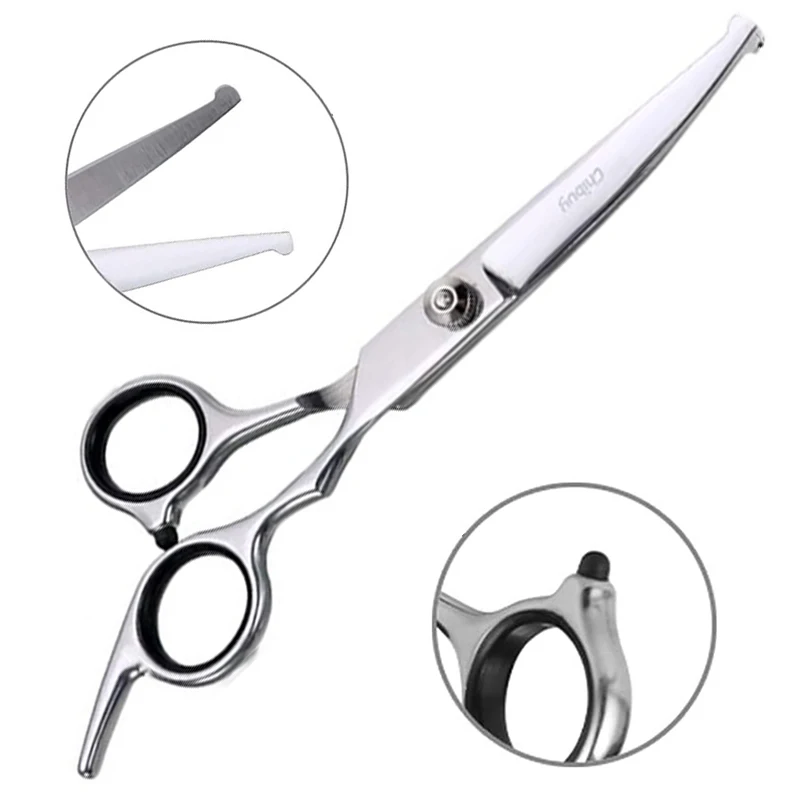 1PC Up Curved Pet Grooming Scissors Right And Left Hand Dog Grooming Hair Shears Professional Hairdressing Scissors dog grooming scissors hairdressing scissors