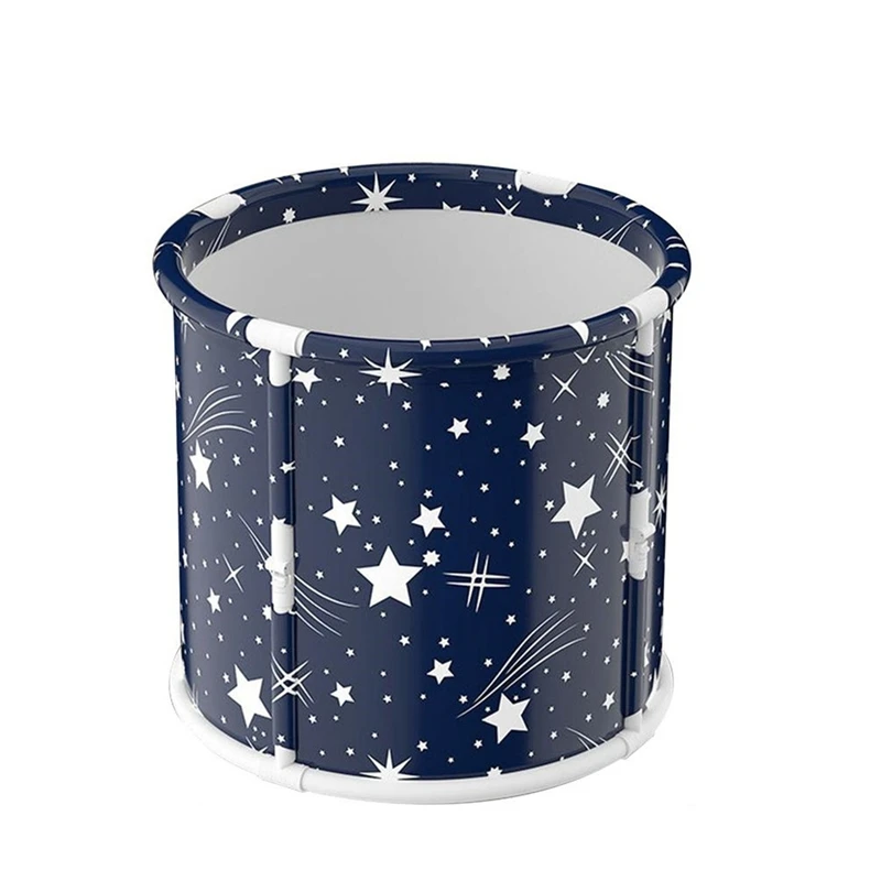 Folding Large Bathtub Thickened PVC Portable Folded Bucket Baby Children Bathroom Thickening SPA Tubs For Hot Cold Tub 4