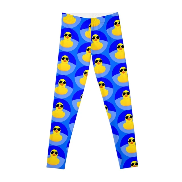  Yellow Rubber Duck Leggings for Girls Stretch Pants