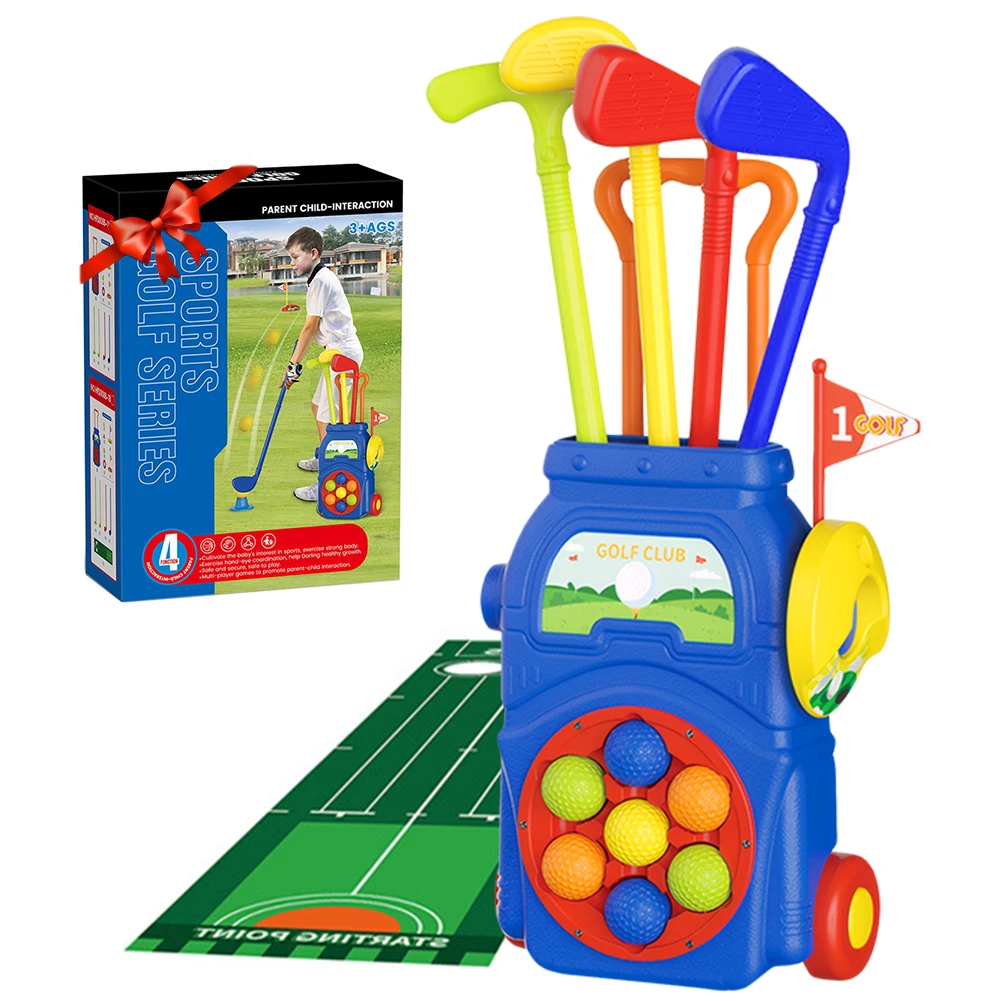 Kids Golf Set Includes 4 Golf Clubs 7 Golf Balls & Golf Cart Indoor and Outdoor Golf Toys Birthday Gift for 3/4/5/6 Year Old Kid: 3 - 5 Days Free Delivery Only UK